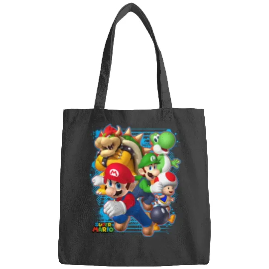 Super Mario Luigi Bowser Spray Bags, Super Mario Group Bags, Mario And Friend Matching Bags
