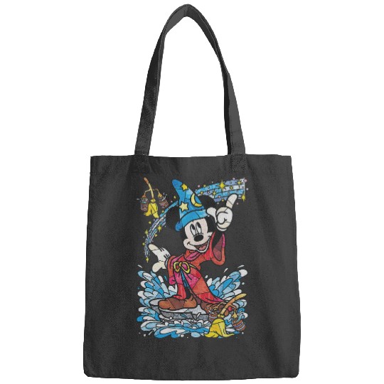 Disney Fantasia Sorcerer Mickey Mouse Magic Wizard Retro Bags, Magic Kingdom Bags Family Birthday Gift