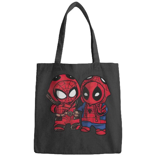 Marvel Spider-man And Deadpool Cosplay Cute Friends Unisex Bags, Disneyland Family Vacation