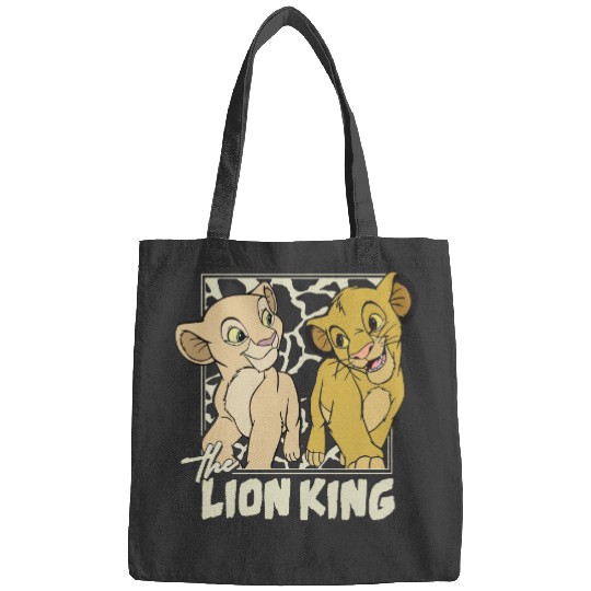 Disney Lion King Simba And Young Nala Hakuna Matata Retro Bags