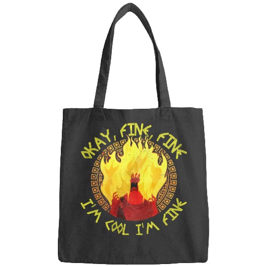 Disney Hercules Villains Hades Meme Okay Fine I'm Cool Retro Bags