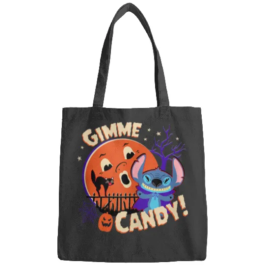 Disney Stitch Gimme Candy Spooky Halloween Tank Bags