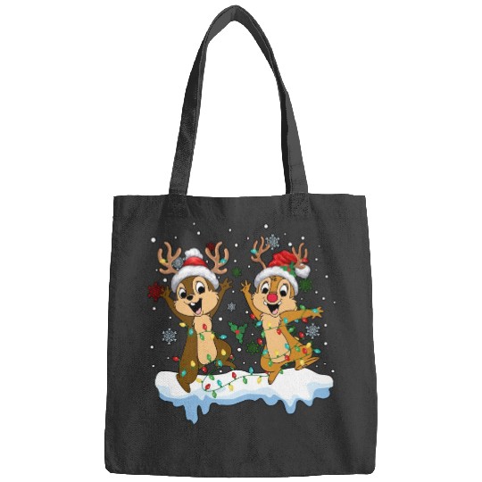 Disney Chip And Dale Christmas Bags, Cute Christmas Couples Bags