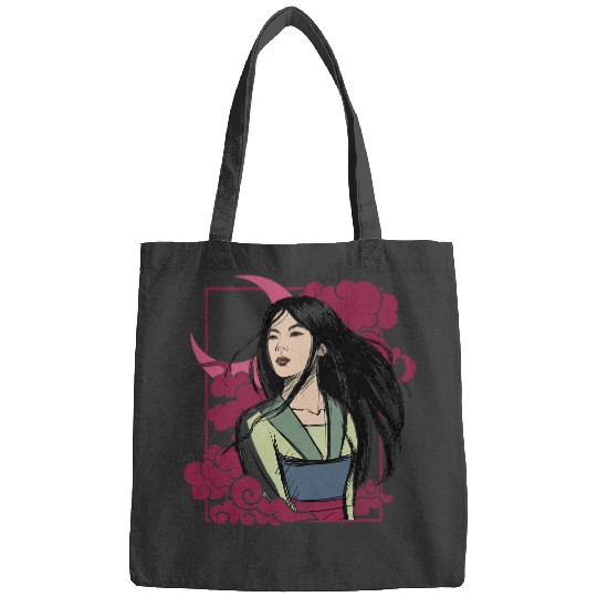 Disney Mulan Moon Portrait Front And Back Bags