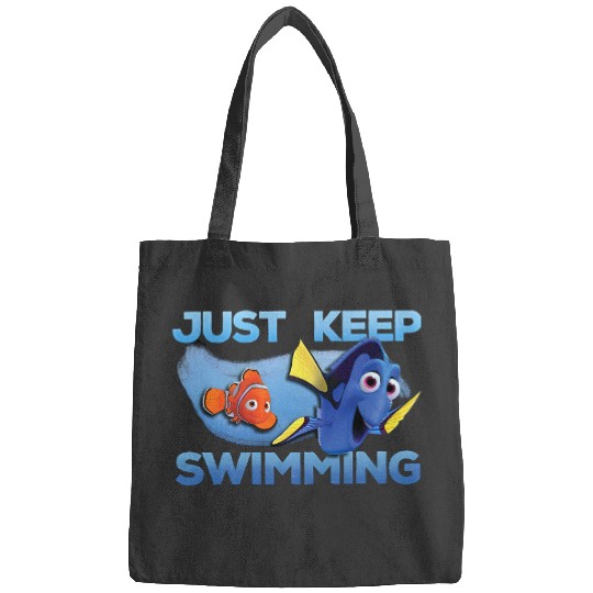 Disney Finding Nemo Just Keep Swimming Funny Nemo And Dory Bags, Cartoon Bags, Cute Bags, Gift For Family