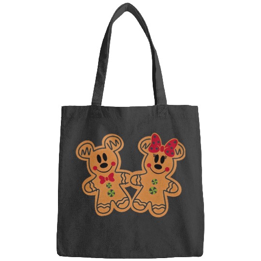 Discover Mickey and Minnie Gingerbread Bags, Mickey and Minnie Disney Ears Christmas Bags