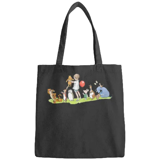 Disney Adventures Christopher Robin & Winnie The Pooh Group Shot Retro Bags
