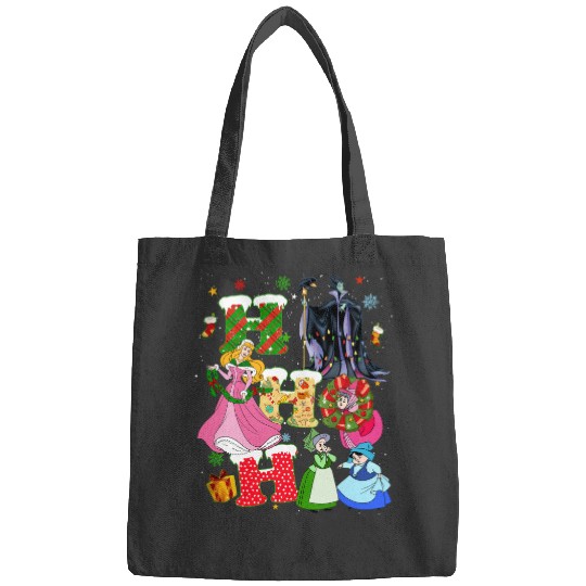 Disney Sleeping Beauty Christmas Vintage Bags, Princess Aurora HoHoHo Christmas Bags
