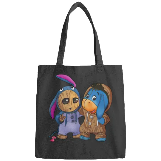 Disney Eeyore and Baby Groot Cute Friends Bags, Eeyore Unisex