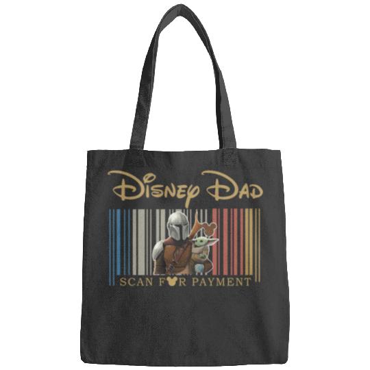Disney Dadalorian Dad Scan For Payment, Funny Disney Dad Bags