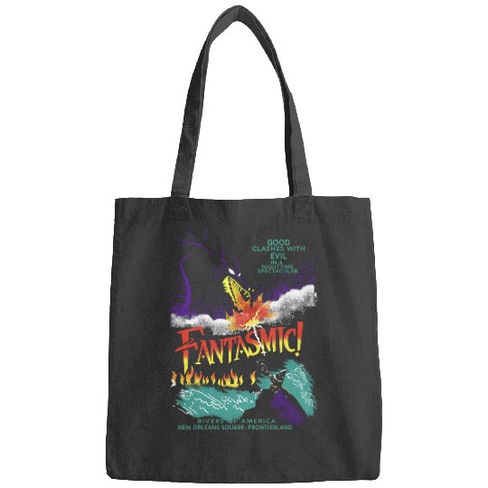 Retro Fantasmic Maleficent Dragon And Sorcerer Mickey Bags, Fantasia Disney Bags