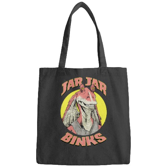 Retro Team Jar Jar Binks Funny Star Wars Fan  Bags, Vintage Star Wars Galaxy's Edge Bags, Disneyworld Bags
