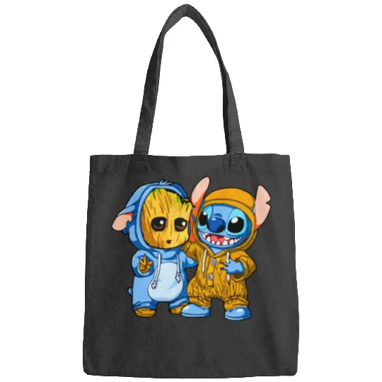 Stitch And Groot Bags, Disney Bags, Movie Bags, Friend Bags