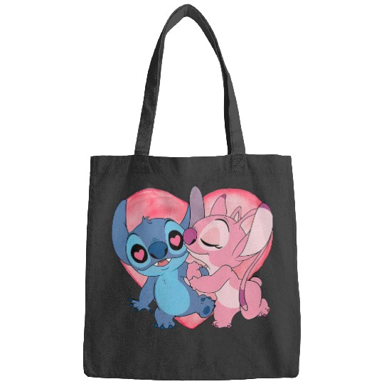Disney Stitch And Angel Valentine's Day Bags, Lilo and Stitch Valentine Couple Bags
