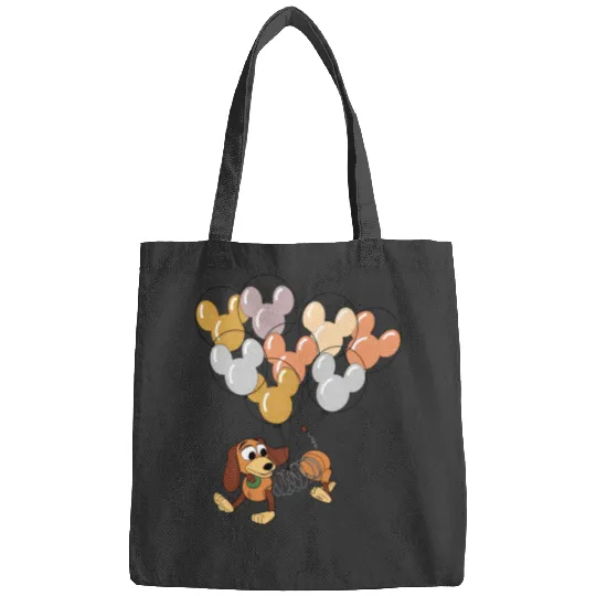 Disney Slinky Dog With Mickey Balloon Bags, Toy Story Slinky Dog Bags,  Disneyland Holiday Vacation Trip Family Bags