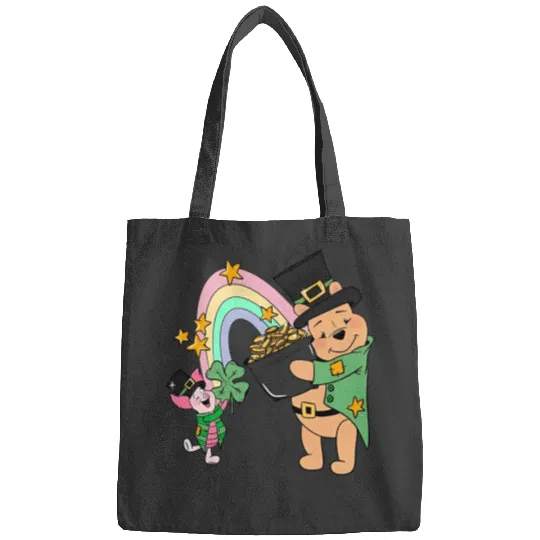 Pooh Bear St Patricks Day Bags, Disney St Patricks Day Bags, Magic St Patricks Day
