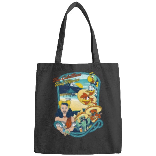 Latin American Disney Cartoon Three Caballeros Bags, Tres Caballeros Tours of Mexico Bags