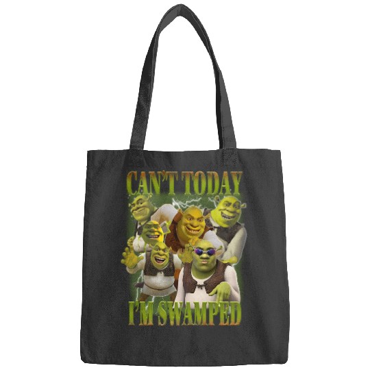 Can't Today I'm Swamped Bags, Shrek Bags, Disney Fiona Princess Bags, Shrek and Fiona Bags, Sassy Shrek Bags, Funny Shrek  Bags