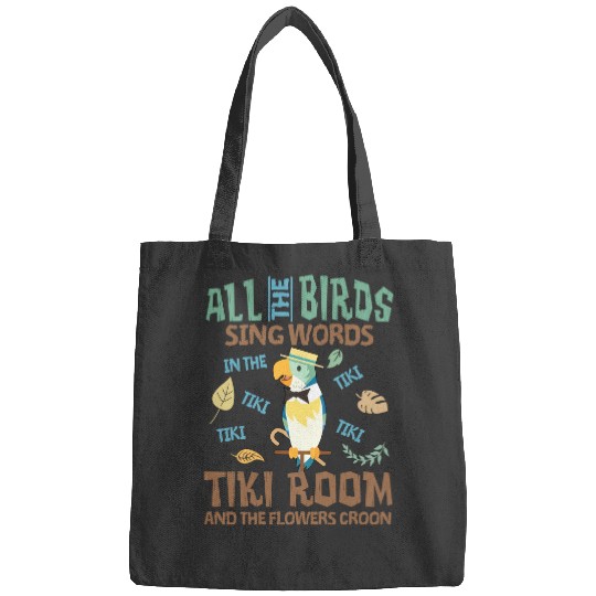 Vintage Tiki Room Bags, Disneyland Family Bags, Enchanted Tiki Room Bags