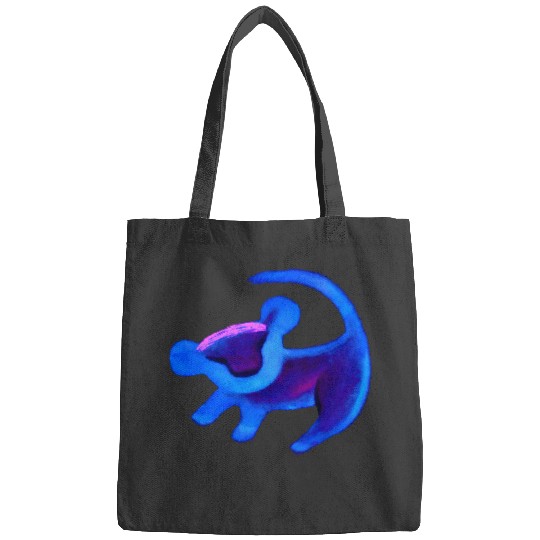Disney The Lion King Simba Cave Painting Blue Hue Bags