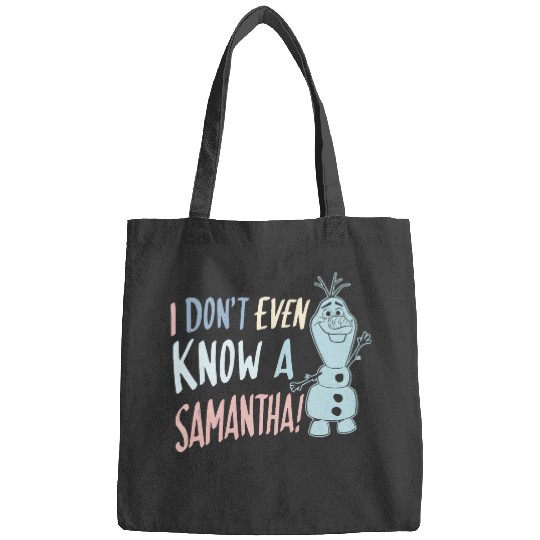 disney frozens 2 Olaf I Dont Even Know A Samantha Tank Top Bags