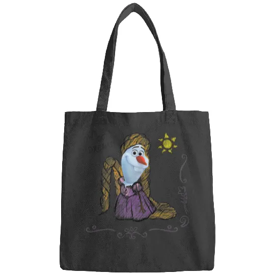 Disney Olaf Presents Rapunzel Costume Sketch Bags