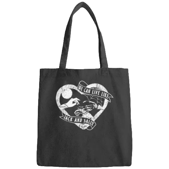 We Can Live Like Jack and Sally Bags, Disney Love Couple Bags, Nightmare Before Christmas Jack and Sally