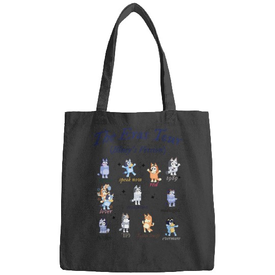 Discover Eras Tour Blue Dog Bags, Swift Happiest Magical Place Bingo Gift, Matching Concert Outfit Family Gift