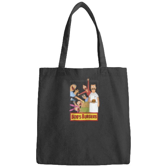 Bob's Burgers Family Shot & Teddy Logo Raglan Baseball Tee Bags