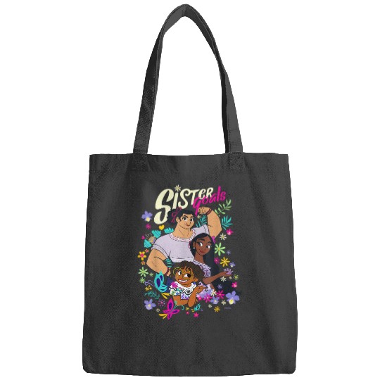 Disney Encanto Mirabel Isabela Luisa Sister Goals T-Shirt Bags
