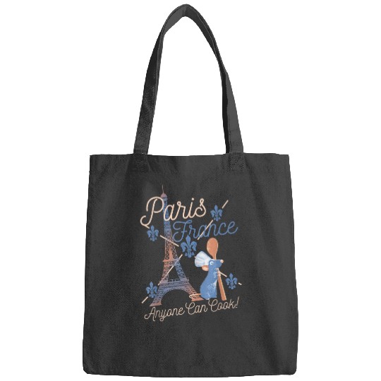 Disney Pixars Ratatouille Remy Paris France Poster T-Shirt Bags