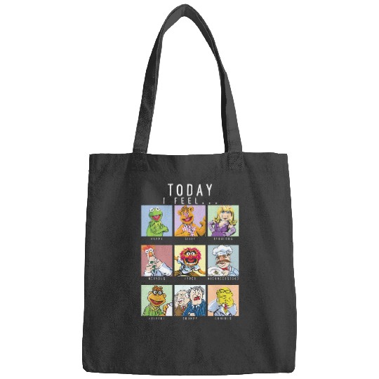 Disney The Muppets Today I Feel Box Up Character Portraits T-Shirt Bags