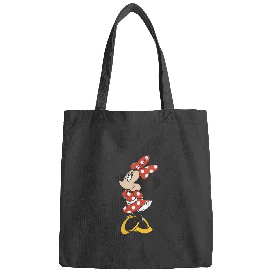 Womens Disney Mickey And Friends Minnie Mouse Traditional Portrait V-Neck T-Shirt Bags