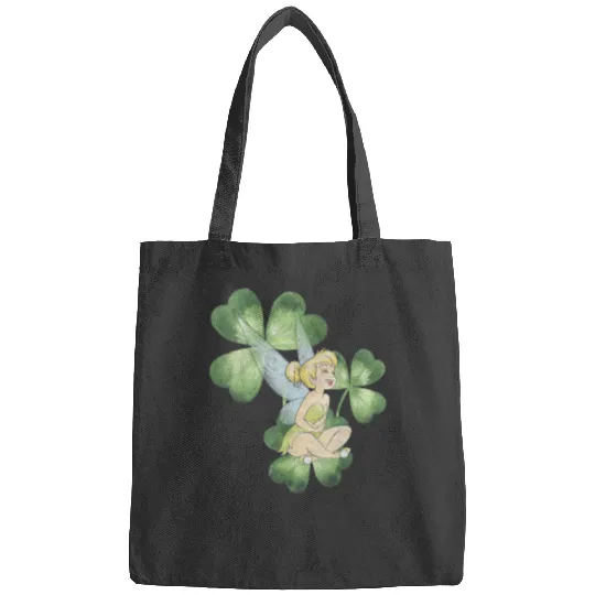 Disney Peter Pan St. Patrick's Day Tinker Bell Clover Retro T-Shirt Bags