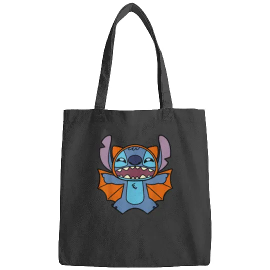 Disney Stitch Bat Halloween Costume T-Shirt Bags