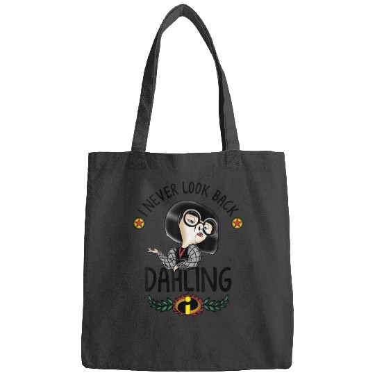 Disney Pixars The Incredibles Edna Look Back Dahling Logo T-Shirt Bags