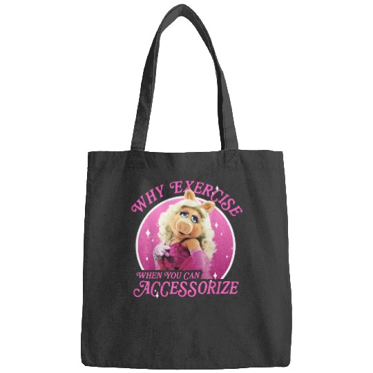 Disney The Muppets Miss Piggy Why Exercise Accessorize T-Shirt Bags