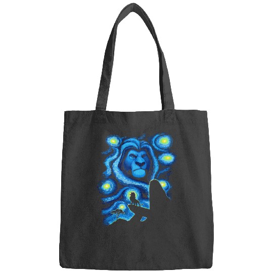 Disney The Lion King Mufasa Starry Night Pride Rock T-Shirt Bags