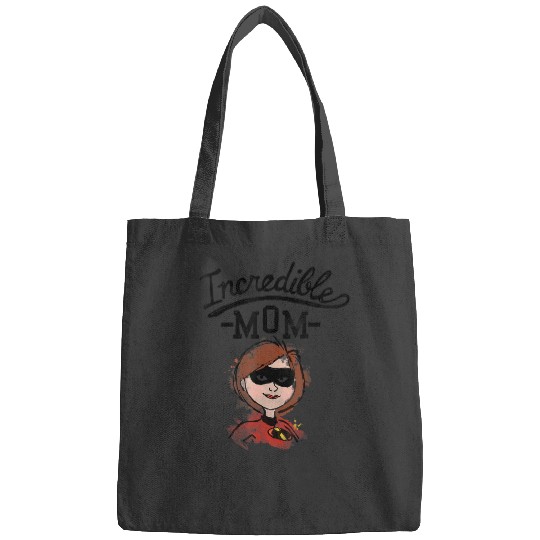 Disney Pixars Incredibles 2 Super Mom Sketch Graphic T-Shirt T-Shirt Bags