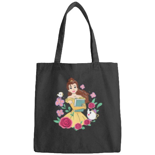 Kids Disney Beauty and the Beast Belle Book Fall Floral Roses Bags