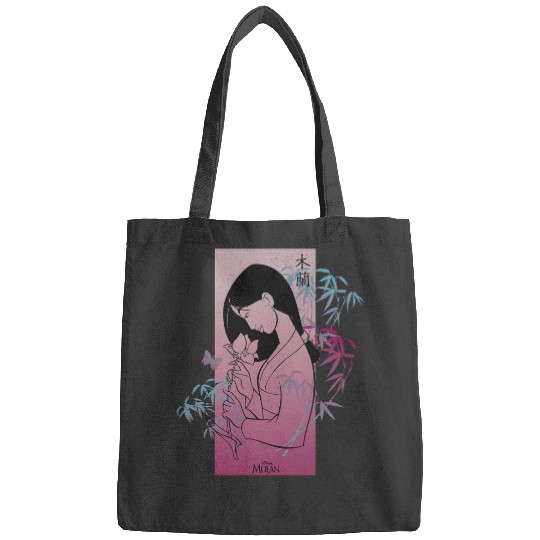 Disney Princess Mulan Pink Gradient Banner Bags