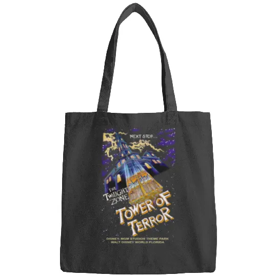 Vintage Tower Of Terror Bags, Disney Rides Bags, Disneyworld Disney Bags, Hollywood Studios Bags