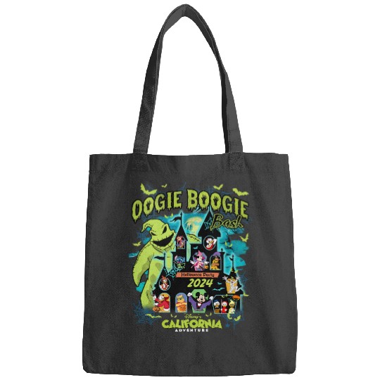 Vintage Oogie Boogie Bash 2024 Halloween Disney castle Bags, Mickey & friends