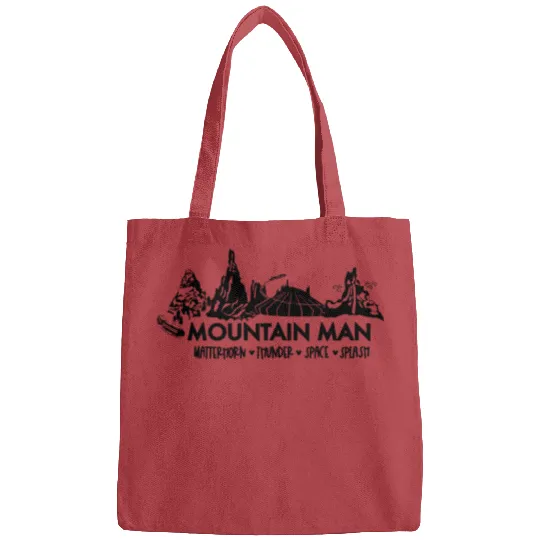 Mountain Man Disney World Bags, Disney World Bags, Space Mountain Bags, Splash Mountain Bags