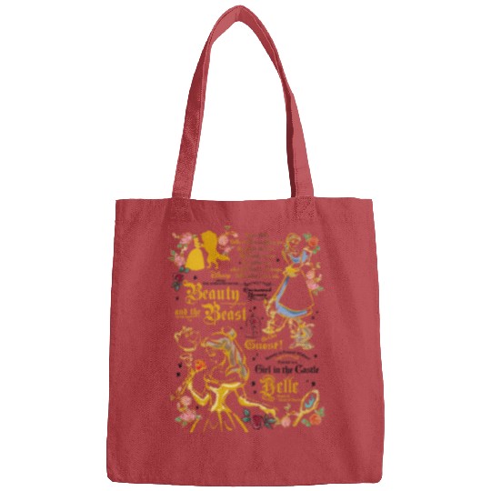 Belle Bags, Disney Comfort Color Bags, Beauty Beast Bags