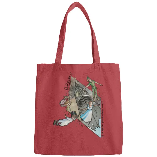 Retro 90s Disney Peter Pan Darling Flight Neverland Bags, Disney Never land map