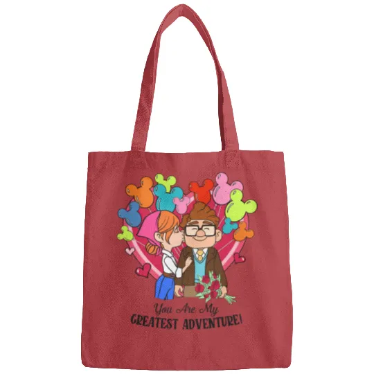 Retro Carl and Ellie Disney Balloon Bags, You're My Greatest Adventure, Disney Up Valentine's Day Bags