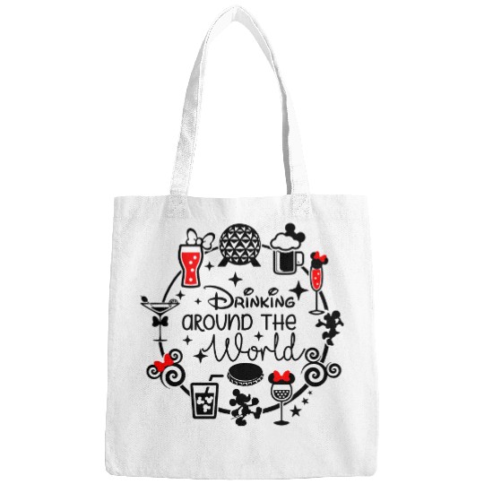 Drinking Around The World Disney Bags, Funny Disney Bags, Disney Family Bags