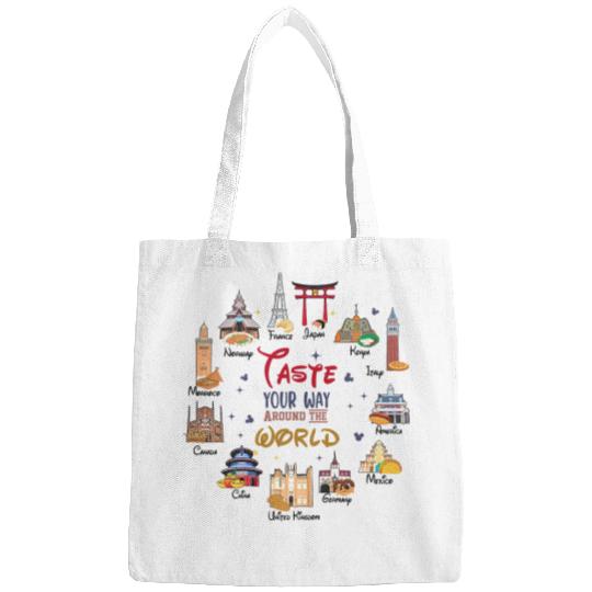 Disney Epcot World Showcase Countries Food Taste Your Way Around The World Bags, Epcot Food and Wine Festival 2023