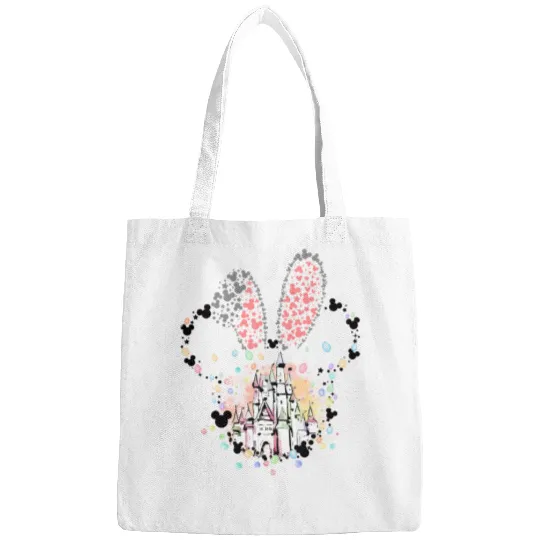 Watercolor Disney Castle Happy Easter 2024 Bags, Disney World Disneyland